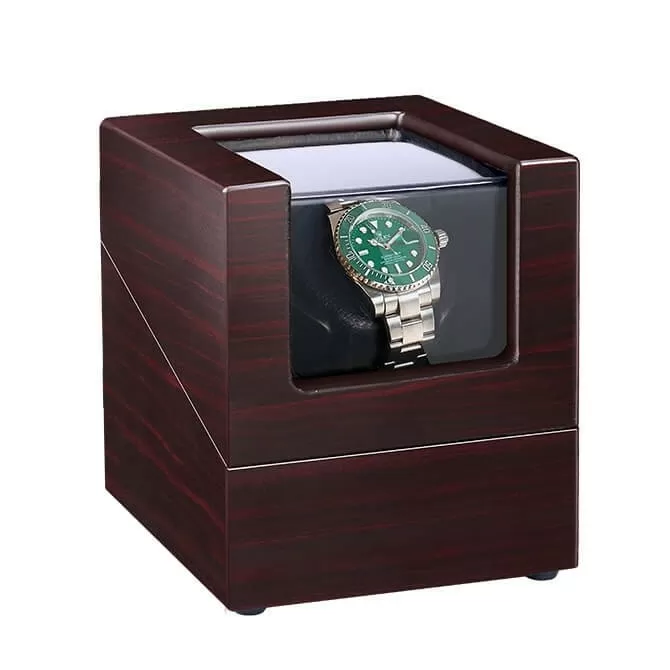 Jqueen Best Single Watch Winders Box Wood Dark Red
